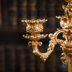 Пара бронзовых канделябров на 4 свечи