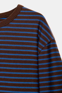 ZARA ФУТБОЛКА В ПОЛОСКУ С ДЛИННЫМИ РУКАВАМИ, ПОЛОСКИ