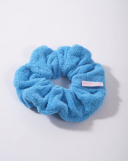 Аксессуары для тенниса Скранч ADELE Насыщенно голубая махра .