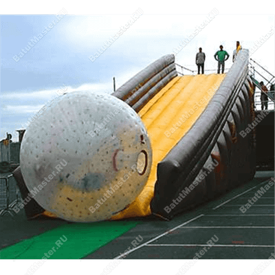 Надувная горка для зорба "Yellow ramp"