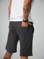 Шорты трикотажные графит серые Город Горький