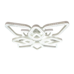 Потолочный светодиодный светильник 150Вт, 9045лм, 3000-6000K, Ra>80, плавная регулировка мощности, изменение цветовой температуры, пульт, металл/акрил, белый