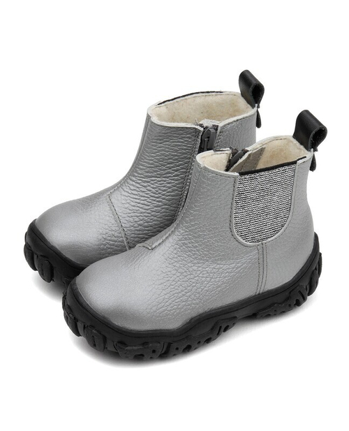 Ботинки детские 23029 кожа, ЛОНДОН серебристый (Размер: 48)