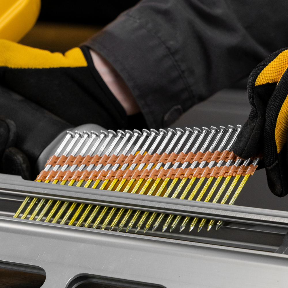 Гвозди для пнев. нейлера (оцинк.) длина - 90 мм, диам. - 3,05 мм, 2000 шт. Denzel