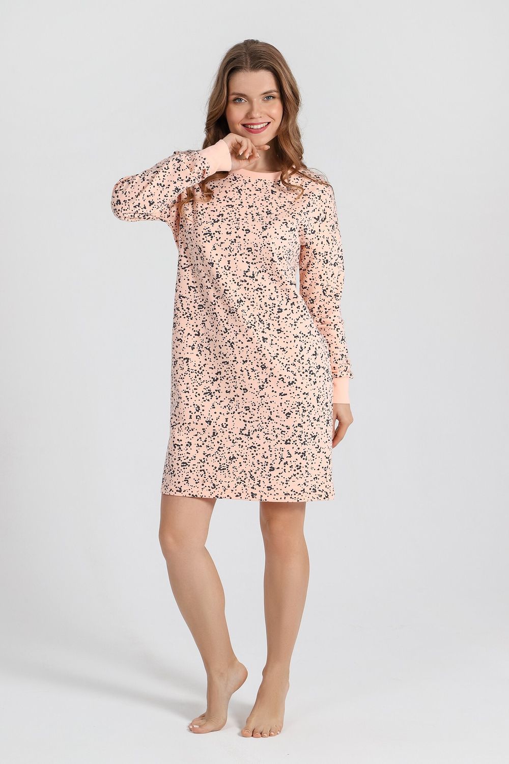 Сорочка Россыпь-1 Виотекс ПЕРСИКОВЫЙ