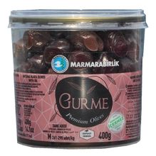 Маслины Marmarabirlik Gurme Premium M черные с косточкой, 400 г, 2 шт