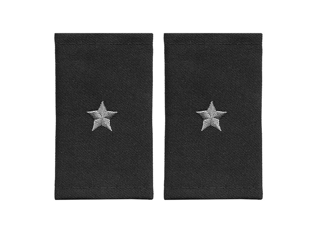 Фальшпогоны черные вышитые серые звезды майор