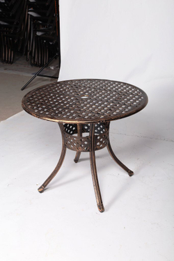 Стол из литого алюминия ЛИОН «LION» круглый D85