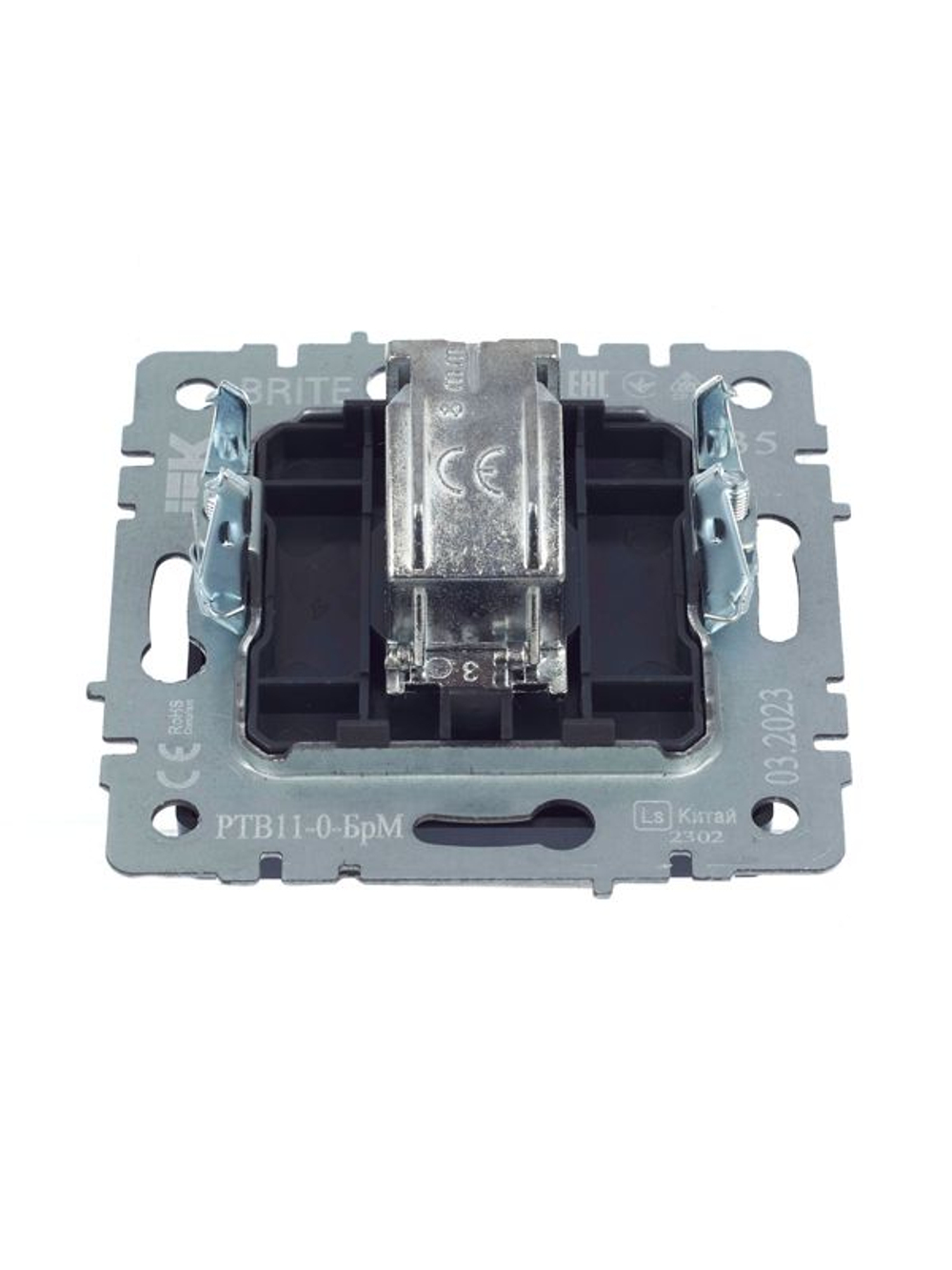 Розетка телевизионная оконечная TV СП Brite РТВ11-0-БрМ механизм маренго IEK BR-A10-O-K35