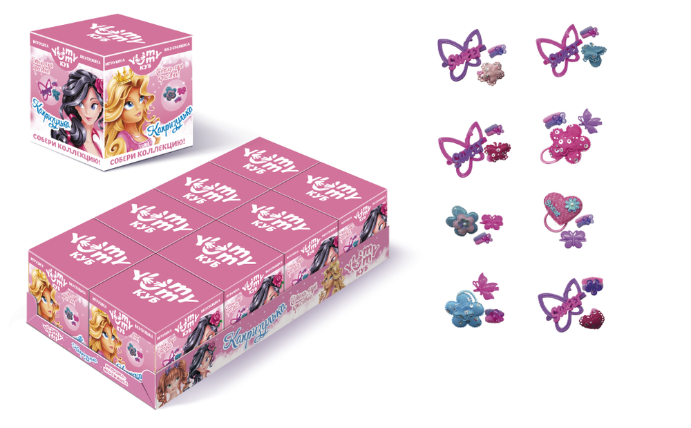 Мармелад в кубе с игруш. "КАПРИЗУЛЬКА" 10гр*8шт*8бл