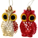 Ёлочная игрушка «Совушки» 8,5 см (набор 2 шт), микс