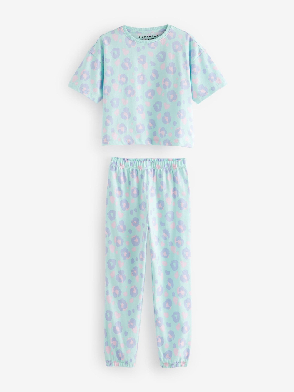 Пижама для девочки Next E31-745, 3 шт., Голубой, Светло-желтый, Розовый