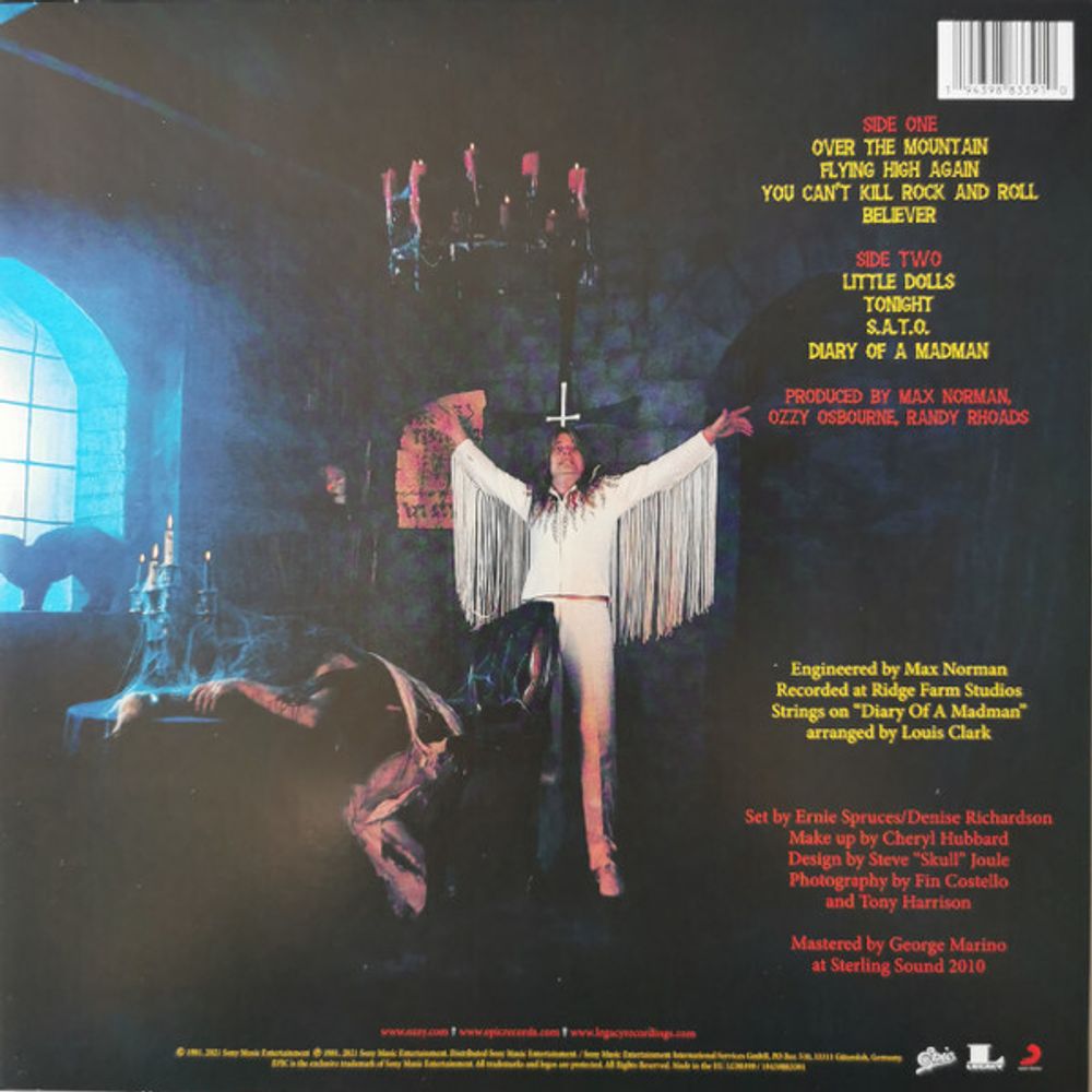 Ozzy Osbourne. Diary of a Madman (40th anniversary). 1 LP (Limited Marbled Vinyl). Оззи Осборн. Коллекционное издание на мраморном виниле