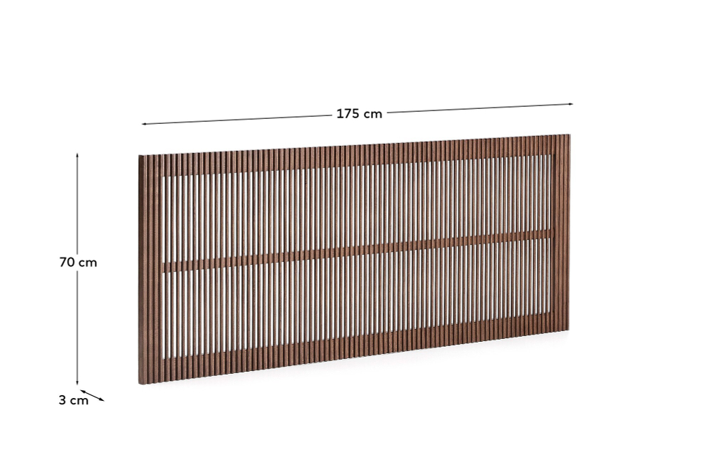 Изголовье для кровати Beyla 160 см из ясеня с отделкой под орех
