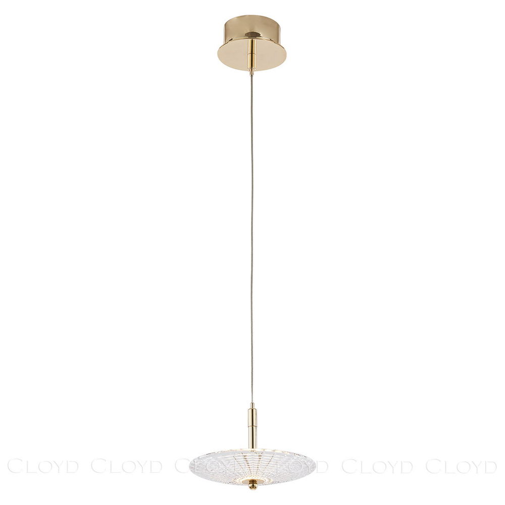 Подвесной светильник Cloyd PANORAMIC P1 / Ø20 см - золото (арт.11518)
