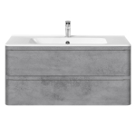 База под раковину Vico 1000 подвесная, 2 выкатных ящика soft close, Beton