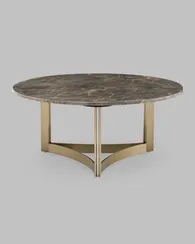 Журнальный столик Кассия 90*90 см темная керамика