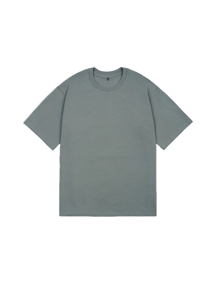 Футболка оверсайз (серо-зеленый) 230 г