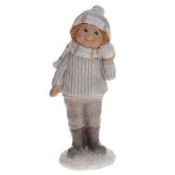 GAEM Фигурка декоративная "Мальчик/Девочка", L6 W4 H12,5 см, 2в.