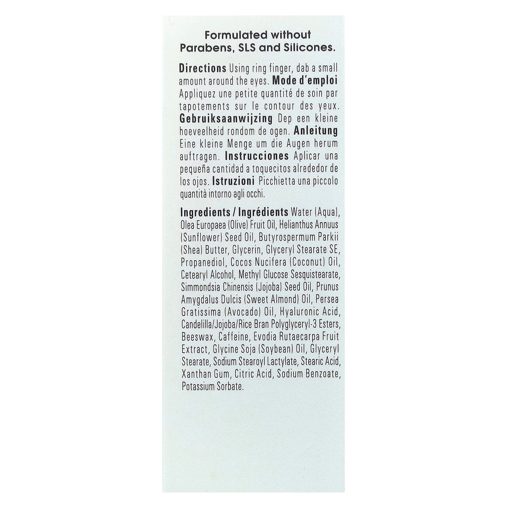 Yes To, Пробуждающий увлажняющий концентрат для глаз, 15 мл (0,5 жидк. Унции)