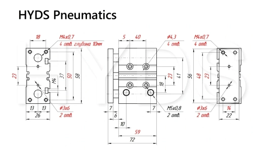 MGPM12-30Z Пневмоцилиндр