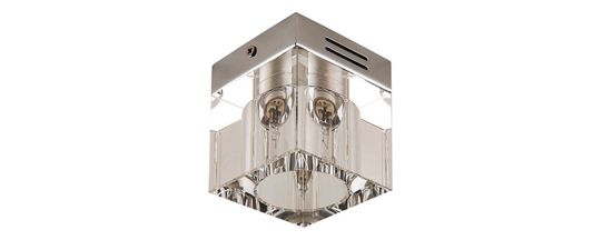 Накладной точечный светильник 104010 хром/прозрачный Alta qube Lightstar.