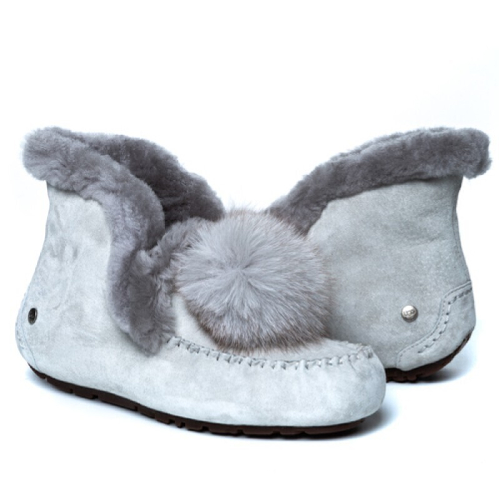 Мокасины Alena Pom Pom Grey