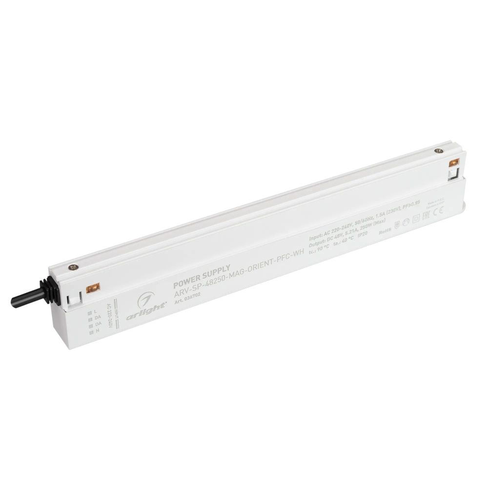 Блок питания ARV-SP-48250-MAG-ORIENT-PFC-WH (48V, 5.21A, 250W) (Arlight, IP20 Пластик, 5 лет) 036702