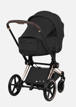 Cybex Priam 5 Style, в цвете Sepia Black (шасси Rose Gold) + автокресло Cybex Cloud G3