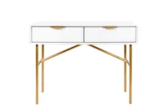 Консоль с ящиками Haines Premium, 100х75х40 см, белая