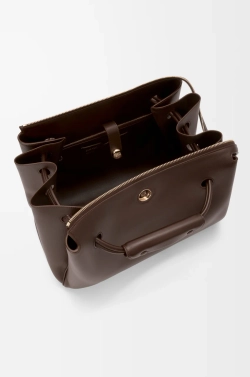 Loewe Большая сумка Madrid из мягкой телячьей кожи, темно-каштановый