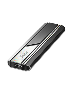 Ssd накопитель Netac ZX10 2TB USB 3.2 Gen 2 Type-C External SSD, R/W up to 1050/1050MB/s, with USB C to A cable and 10Gbps USB C to C cable 5Y wty