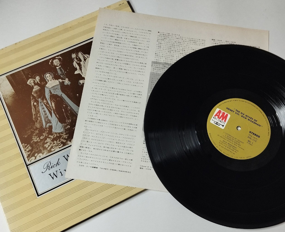 Винтажная виниловая пластинка LP Rick Wakeman The Six Wives Of Henry VIII (Japan 1973) (No Obi) Jane Seymour