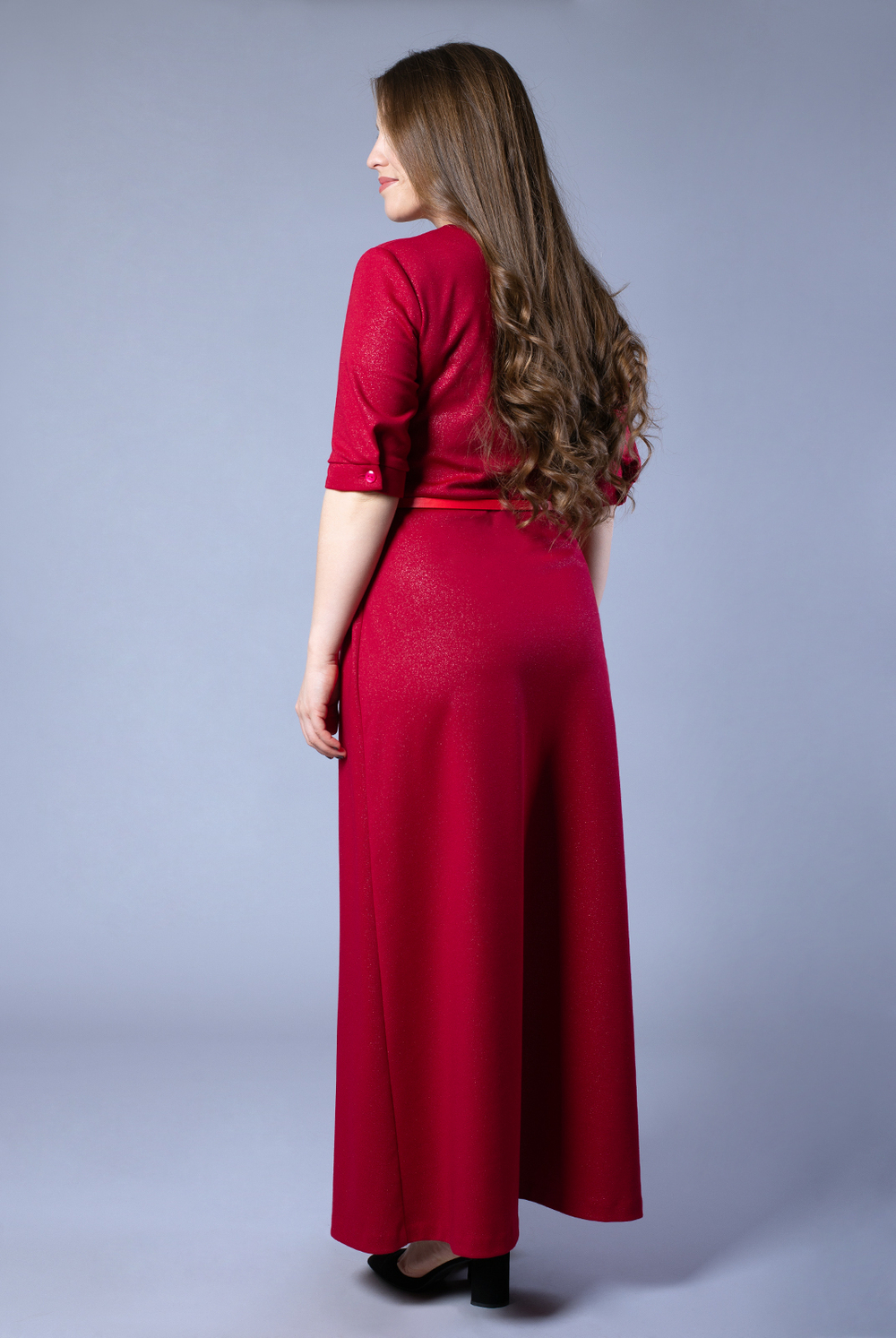 Платье женское 1076Аа, блеск бордо #359ББо051076Аа