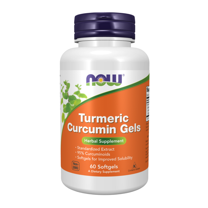 Куркумин, Turmeric Curcumin, Now Foods, 60 капсул