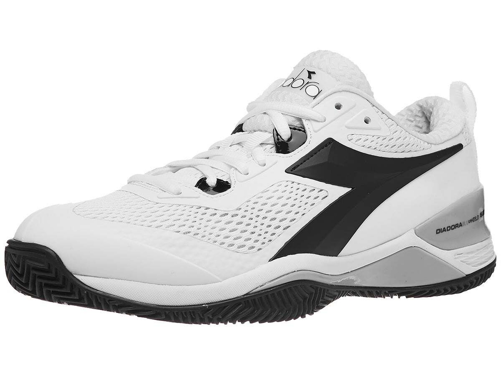 Женские теннисные кроссовки Diadora Speed Blueshield 4 W Clay - white/black