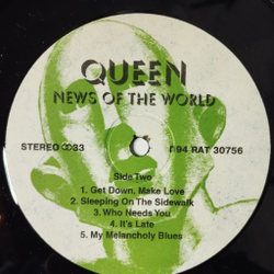 Винтажная виниловая пластинка LP Queen News Of The World (Россия 1994) We Will Rock You