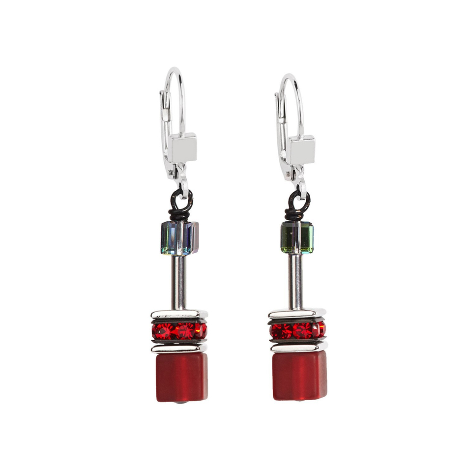 Серьги Coeur de Lion Red-Grey 4014/20-0312