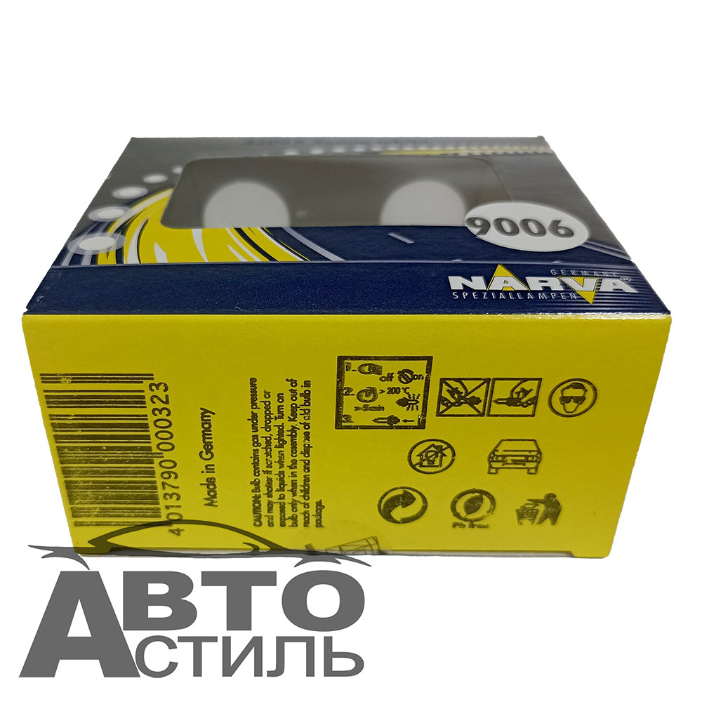 Автолампа HВ4(9006) 12V 60W Narva RANGE POWER WHITE 4500K (к-т2 шт) 48626