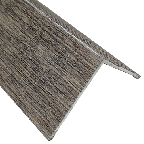 Угол 30*30мм "DO-5" 2,7м Дуб серый ламинир. алюм.