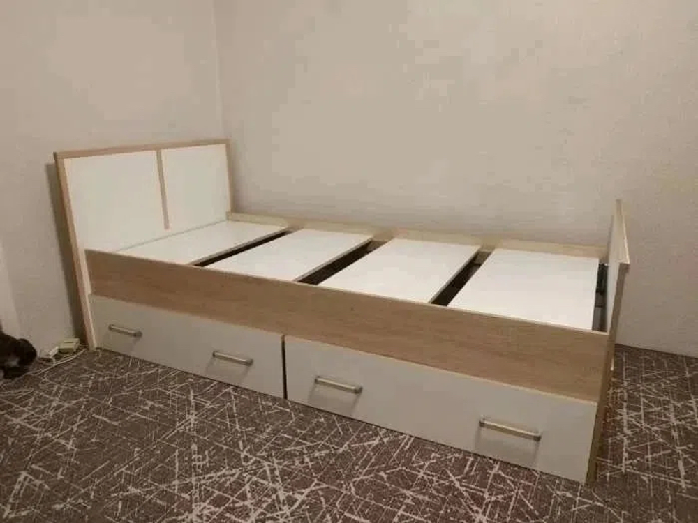 Кровать 90х200 с ящиками Сакура
