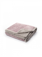 Плед DeNASTIA twinsoft 150x200 100% полиэстер шенилл,шерпа сиреневый,серый