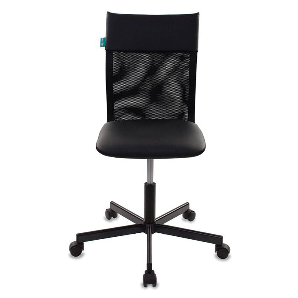 Кресло оператора Бюрократ CH-1399/Black спинка сетка черная, искусственная кожа черная