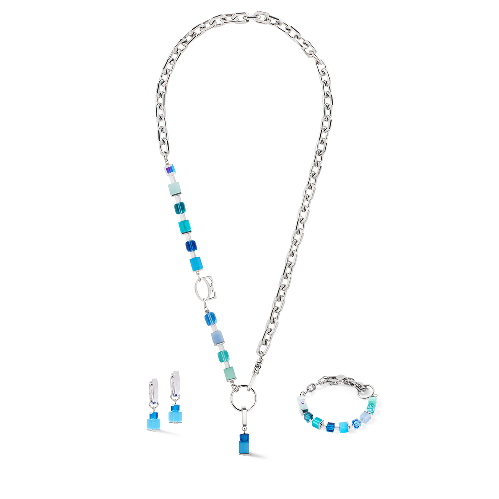 Колье Coeur de Lion Blue-Turquoise 4712/10-0706