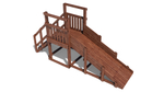 Зимняя деревянная горка W-1 (длина ската 2,5м)