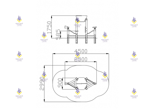 Игровой комплекс «Лодка викинга»