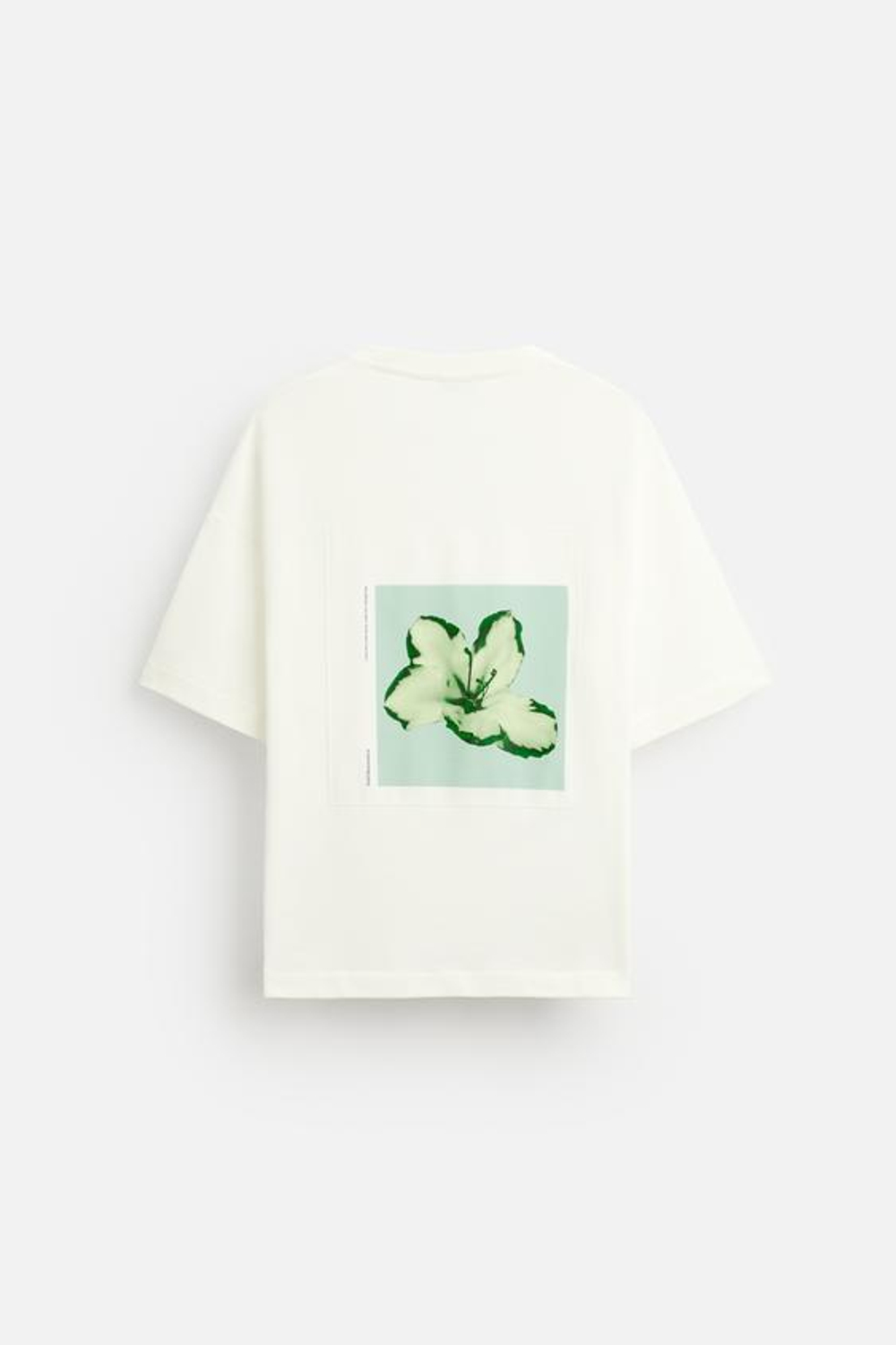 ZARA ТОЛСТОВКА С КОНТРАСТНОЙ НАШИВКОЙ, БЕЛЫЙ