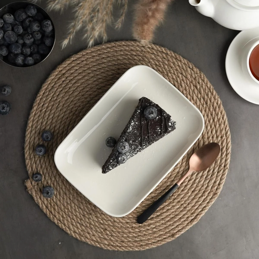 Блюдо прямоугольное 14,5*20 см, 350 мл, фарфор "NOBLE" серия "Fine Plus"