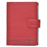 Универсальная красная женская обложка для паспорта и автодокументов 4 отдела для пластиковых карт отделение для паспорта блок прозрачных файлов для документов (шесть листов один из них формата А5) для водительского удостоверения нового образца Dublecity M100-DC11-17H  в подарочной коробке