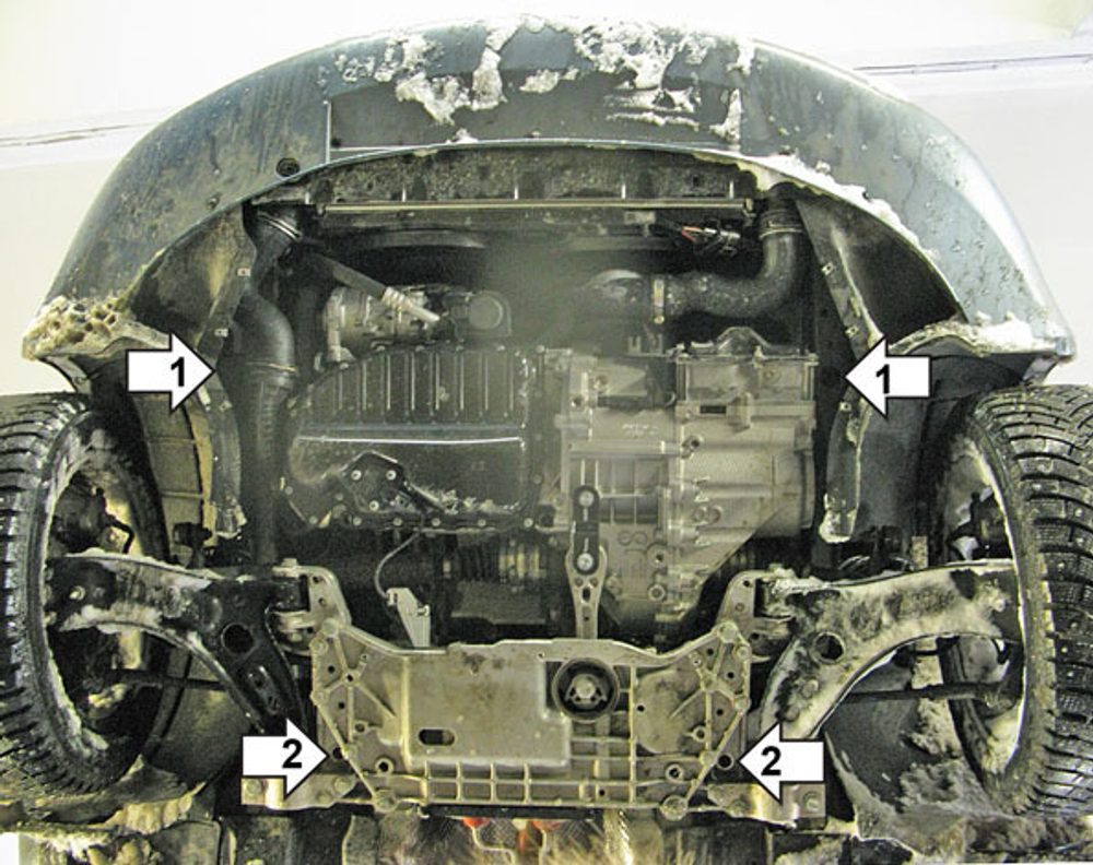 Защита картера Двигателя, КПП. 5 мм, Алюминий. для Skoda Superb 2008-2013, SEAT Leon 2005-2009, Volkswagen Passat B6 2005-2010, Volkswagen Passat CC 2012-2015, Skoda Yeti 2009-2018, SEAT Altea Freetrack 2006-2009, SEAT Leon 2009-2012, Volks MOTODOR.32705